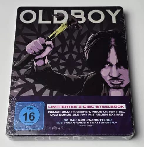 Oldboy Blu Ray Steelbook - Germany Import - Region 2 (Brand New)