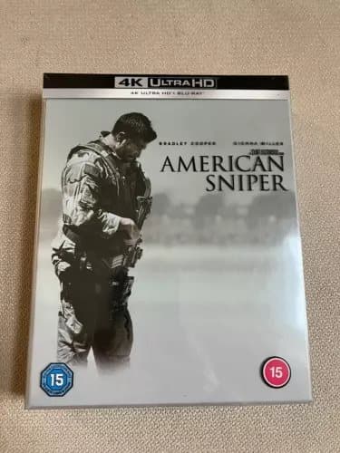 🎬American Sniper Steelbook Limited Collector’s Edition 4KUHD Box Set 🚚 Region 2 (Brand New)