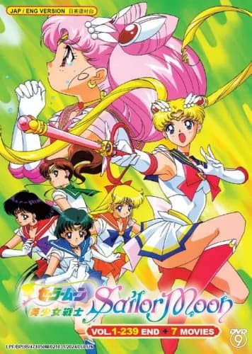 SAILORMOON COMPLETE COLLECTION - TV DVD (239 EPS+7 MOVIES) ENG DUB, SHIP FROM Region 2 (Brand New)