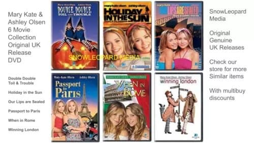 Mary-Kate Ashley Olsen 6 Movie Film Collection Pack DVD Rel Region 2 (Brand New)