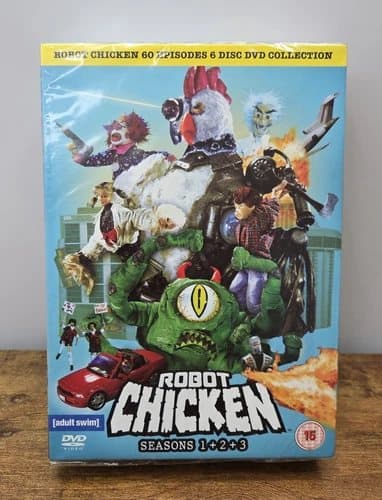 Robot Chicken Seasons 1-3 DVD Boxset 736 Mins Pal Genuine Region 2 (Brand New)