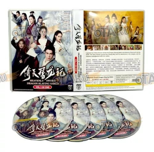 HEAVENLY SWORD DRAGON SLAYING SABER - CHINESE TV DVD (1-50 EPS) SHIP FROM Region 2 (Brand New)