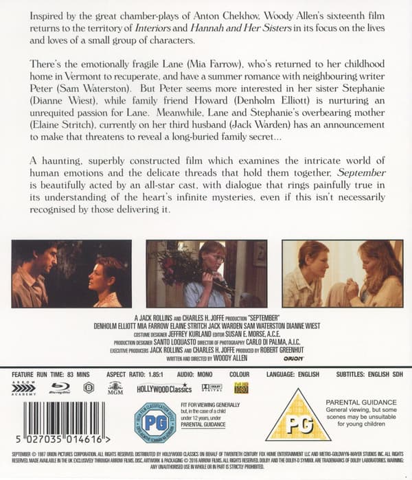 September (Ej svensk text) (Blu-ray)