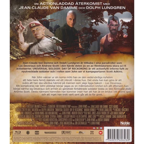 Universal Soldier Day of Reckoning Blu-Ray (Brugt)