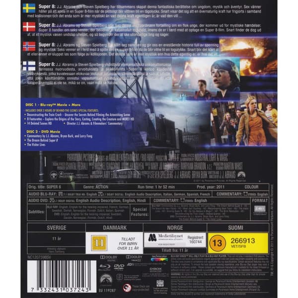 Super 8 Blu-Ray (Begagnad)