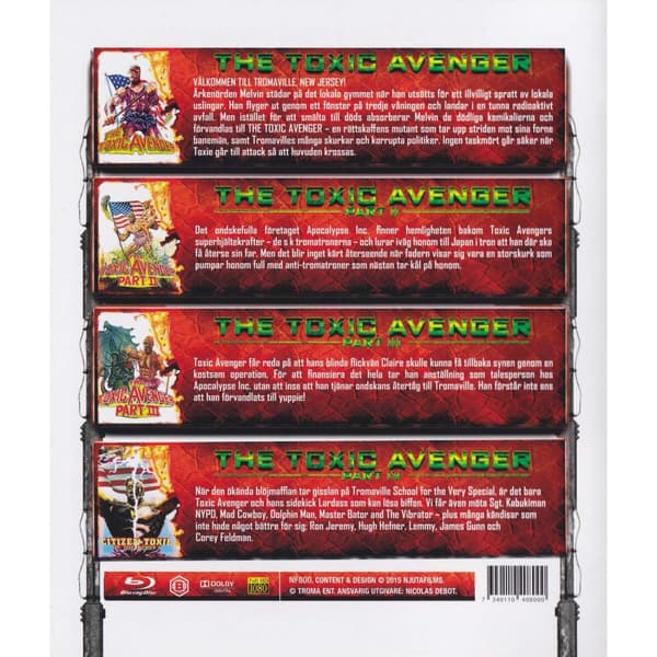 The Toxic Avenger Box Blu-Ray (Brugt)