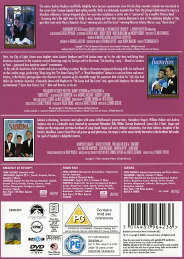 Audrey Hepburn - 3 Film Collection (3 DVD)