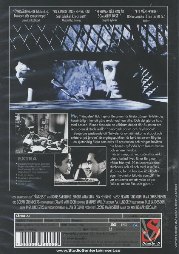 Ingmar Bergman / Fängelse (DVD)