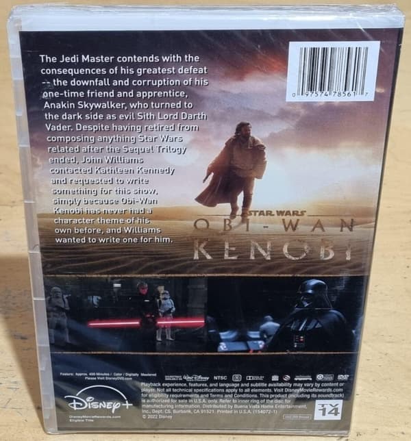 Star Wars Obi-Wan Kenobi Complete Season 1 DVD Box Set New Sealed Region 1 Brand New