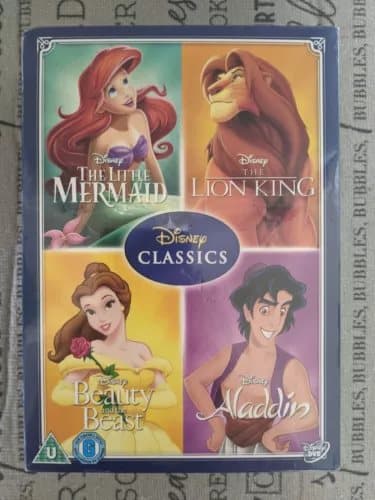 Disney Classics Vol 3 - Little Mermaid/Lion King/Aladdin/Beauty Beast Region 2 (Brand New)