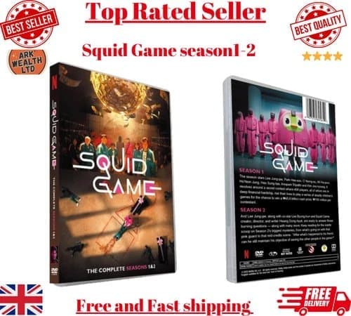 Squid Game season1- 2 DVD 6-Disc Box Set Region 2 (Brand New)