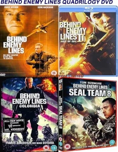 BEHIND ENEMY LINES QUADRILOGY DVD PART 1 2 3 4 MOVIE FILM COLLECTION R2 Region 2 (Brand New)