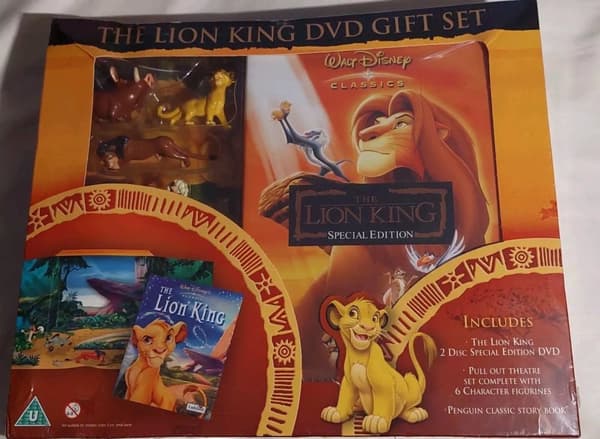 The Lion King Box Set,DVD And Book, 2 Disc Special Edition,Theatre, Figures, Region 2 (Brand New)