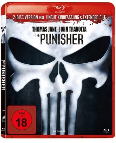THE PUNISHER EXTENDED EDITION (UNCUT / 2 Discs / 2004) (Blu-ray) John Travolta Region 2 (Brand New)