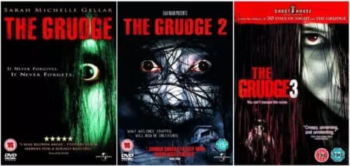 GRUDGE TRILOGY DVD ALL 3 MOVIES PART 1 2 3 COLLECTION R2 Region 2 (Brand New)