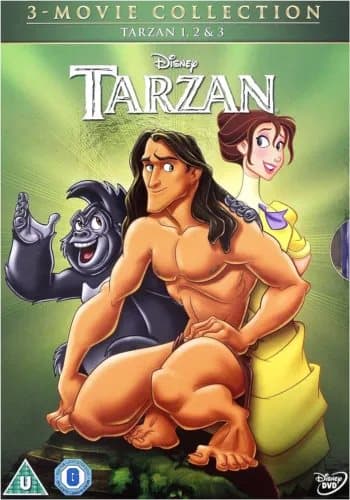TARZAN TRILOGY DVD TRIPLE PACK PART 1 2 3 JANE LEGEND BEGINS Original Disney Region 2 (Brand New)