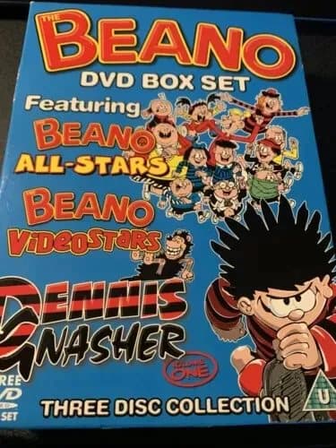 The Beano (DVD, 2006) All Stars, Videostars, Dennis And Gnasher Region 2 (Brand New)