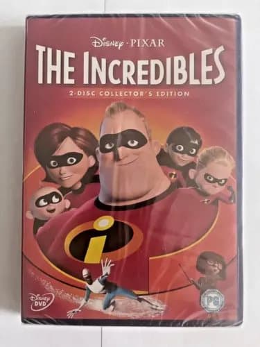 The Incredibles -2-disc Collector’s Edition DVD 2 Disney film (PG) Region 2 (Brand New)
