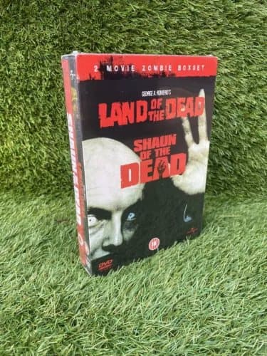 Land Of The Dead / Shaun Of The Dead (DVD, 2005, 2-Disc Box Set) Horror Region 2 (Brand New)