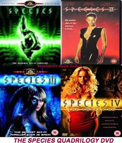 THE SPECIES QUADRILOGY DVD MOVIE COLLECTION 1-4 ANARCHY ELECTION YEAR FIRST FILM Region 2 (Brand New)