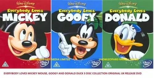 Everybody Loves Donald Duck Goofy Micky Mickey Mouse Disney DVD Movie Film Region 2 (Brand New)