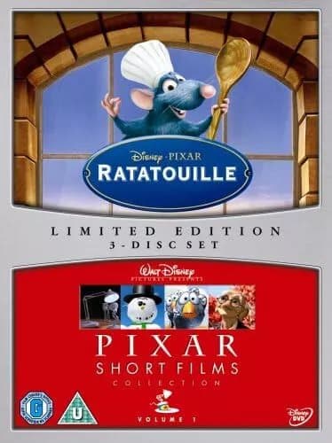 RATATOUILLE / PIXAR SHORT FILMS: DISNEY LTD 3 DISC DVD SET - VGC () Region 2 (Brand New)
