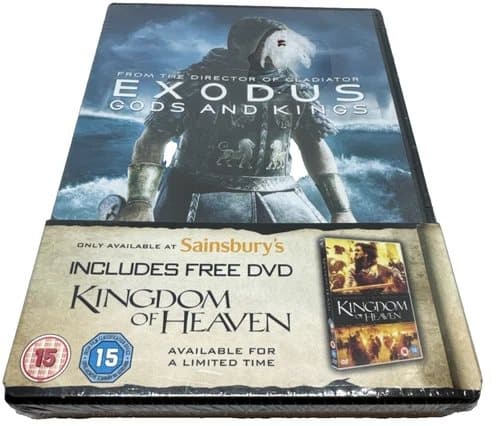 Exodus Gods And Kings + Kingdom Of Heaven DVD 2 Discs Region 2 (Brand New)