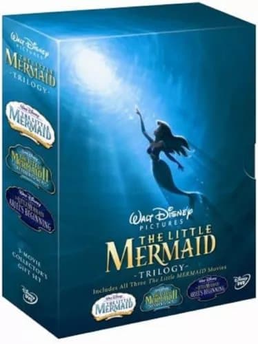 Little Mermaid Trilogy Dvd Box Set Walt Disney Return To Sea Ariel’S Beginning Region 2 (Brand New)