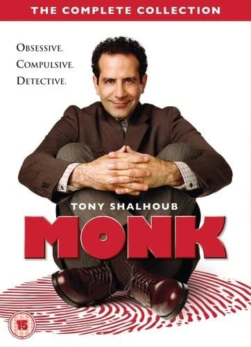 Monk: Complete Series DVD (2019) Tony Shalhoub cert 15 34 discs Region 2 (Brand New)