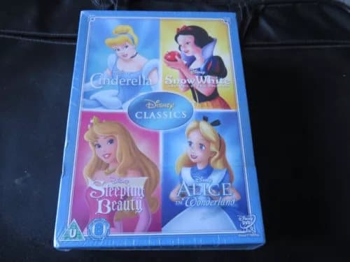 Disney Classics Volume 1 [ 4 x DVD] CINDERELLA SNOW WHITE SLEEPING BEAUTY +1 Region 2 (Brand New)
