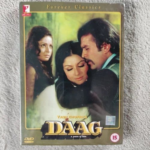 DAAG DVD Rajesh Khanna - Rakhee Bollywood Film - Region 2 (Brand New)