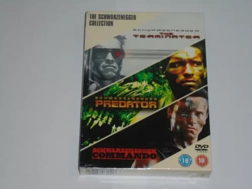 THE TERMINATOR / PREDATOR / COMMANDO DVD Set Arnold Schwarzenegger Region 2 (Brand New)