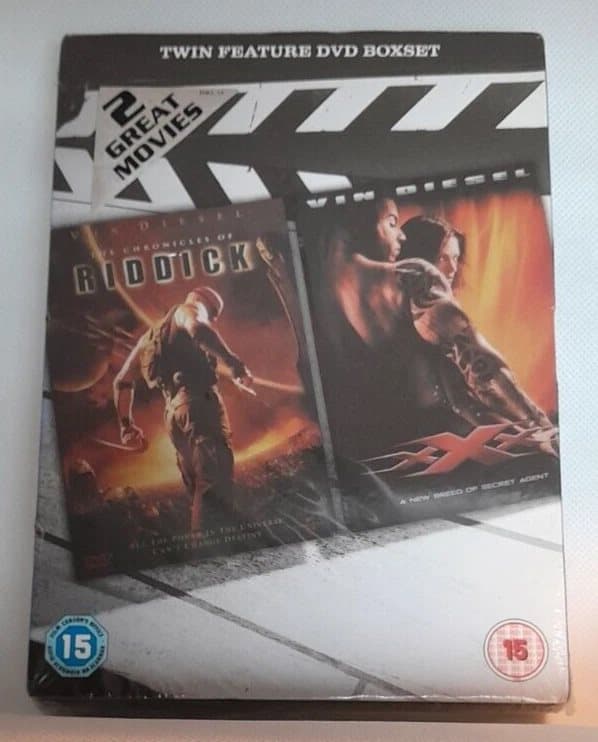 ‘- Vin Diesel DVD Box Set [The Chronicles of Riddick And; XXX] Region 2 (Brand New)