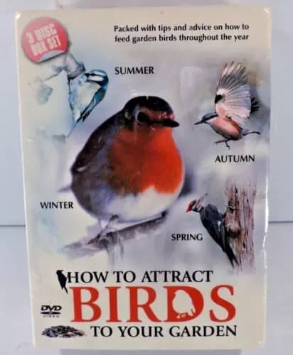 How To Attract Birds To Your Garden 3 disc DVD Box Set - Region 2 (Brand New)