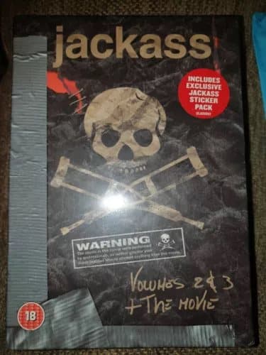 DVD FILM SET JACKASS - volume 2 3 and movie COLLECTION Region 2 (Brand New)