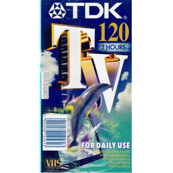 Videokassett VIERGE - TDK .VHS Pal Secam .120 ( 2 TIMER ) for videospiller (SOLGT ENKELVIS)