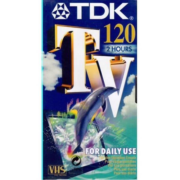 Videokassett VIERGE - TDK .VHS Pal Secam .120 ( 2 TIMER ) for videospiller (SOLGT ENKELVIS)