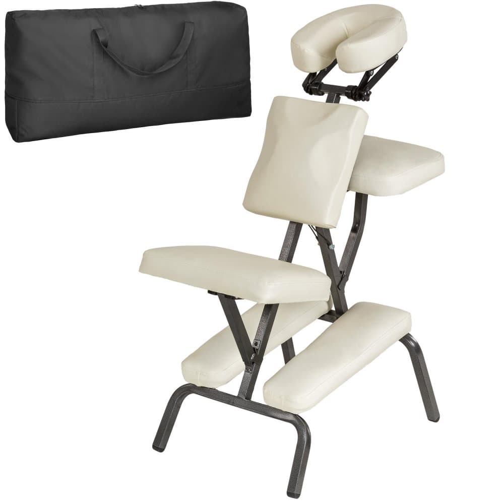 Massagestol i kunstlæder - beige
