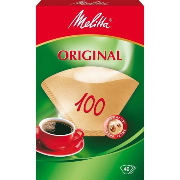 Melitta Crepe maskin 12603.3 kaffefilter Kaffefilter för engångsbruk Brun 40 st.
