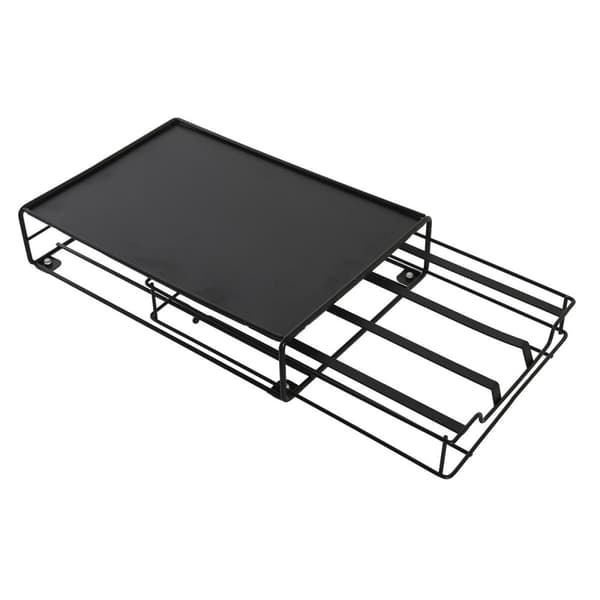 Holder til kaffekapsler DKD Home Decor 21 x 31 x 7,5 cm Sort Metal