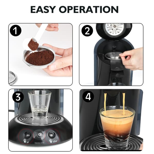 INF Genopfyldeligt kaffepuderfilter til Senseo HD7801, HD6592