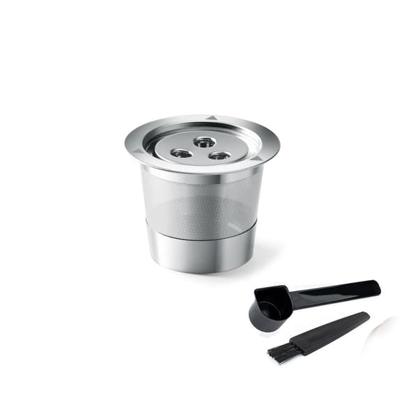 INF K Cups Gjenbrukbare kaffeputer for Ninja Dual Brew kaffemaskin black spoon