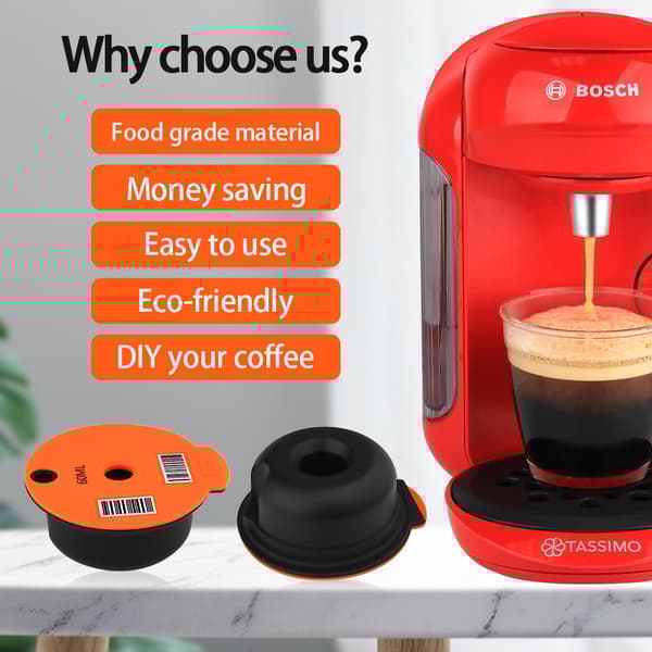 INF Kaffefilter påfyllbare kaffekapsler 200 ml