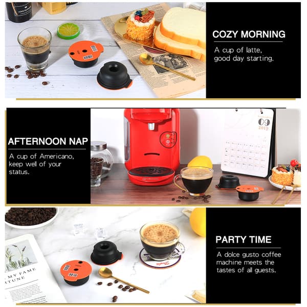 INF Kaffefilter påfyllbare kaffekapsler 200 ml