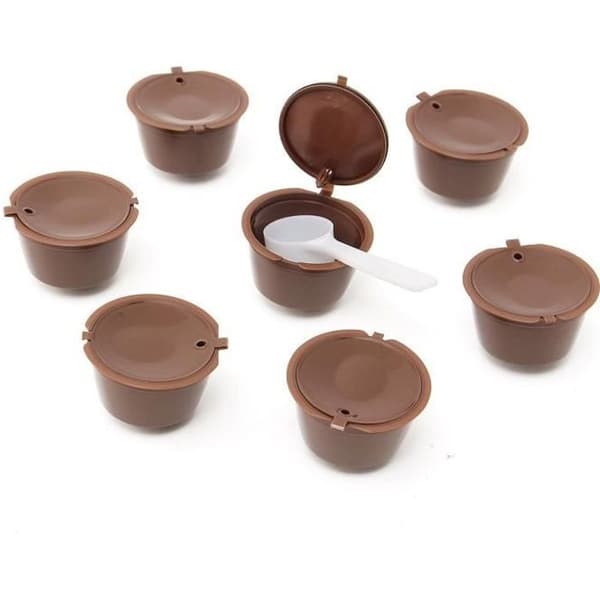10st påfyllningsbart återanvändbart kaffekapslarfilter för Nescafe Dolce Gusto-systemet