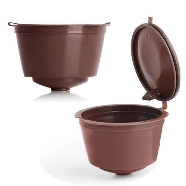 Espressokaffekapselfilter - Nescafe - Brun - 4st - Med 2 skedar - Dolce Gusto-kompatibel