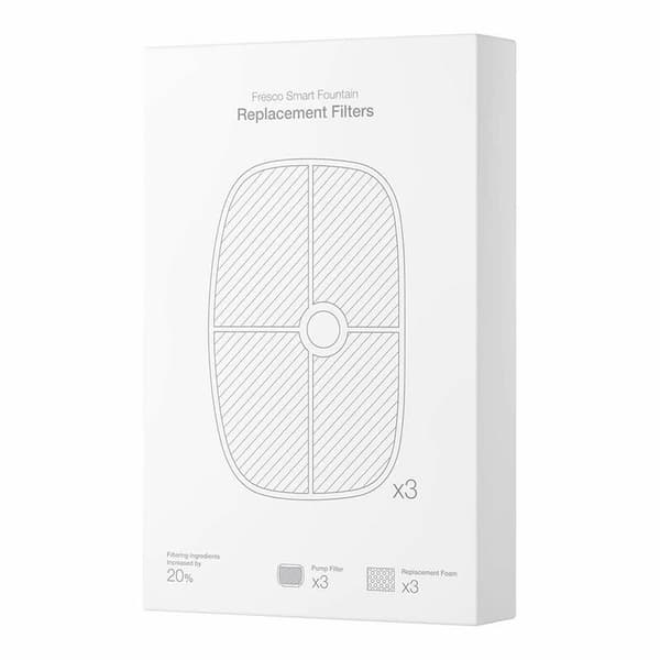Erstatningsfiltre + svamp + pumpestift Petoneer (3 stk)