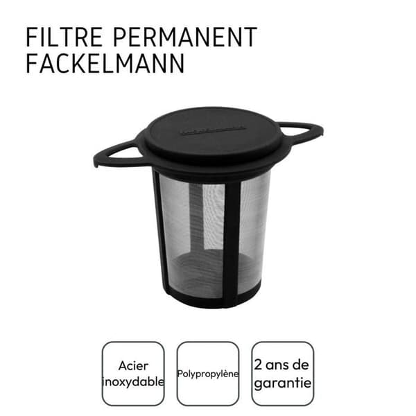 Återanvändbart tefilter för tekanna och kopp från Fackelmann