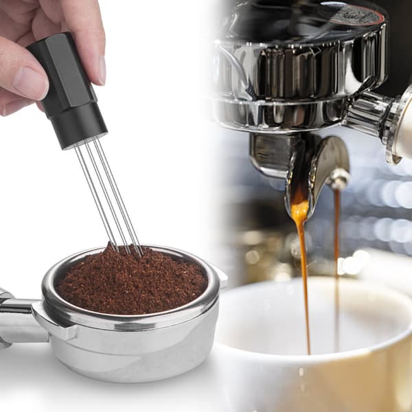INF Magnetisk kaffepulver nålfördelare Svart