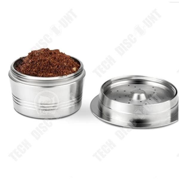 TD® återanvändbara kaffekapslar/filter/påfyllningsbara kapslar Kompatibel med Nespresso-maskiner i rostfritt stål